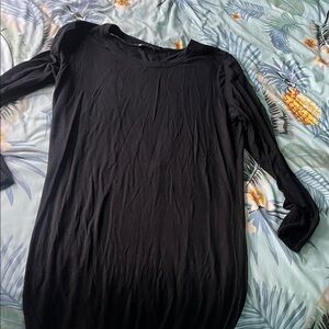 Classic Black Long-Sleeve Women's Top